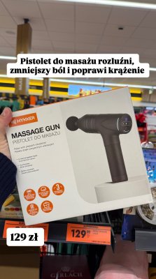 Pistolet do masażu Hykker Massage Gun promocja w Biedronka