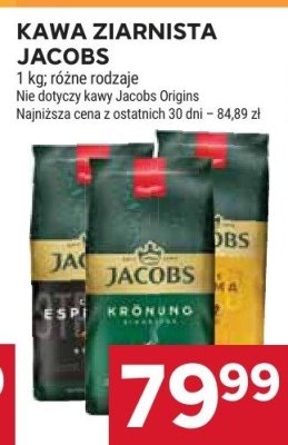 Kawa ziarnista Jacobs Kronung promocja w Stokrotka