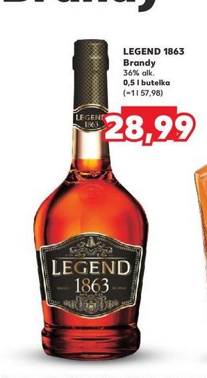 Brandy Legend 1863 promocja w Kaufland