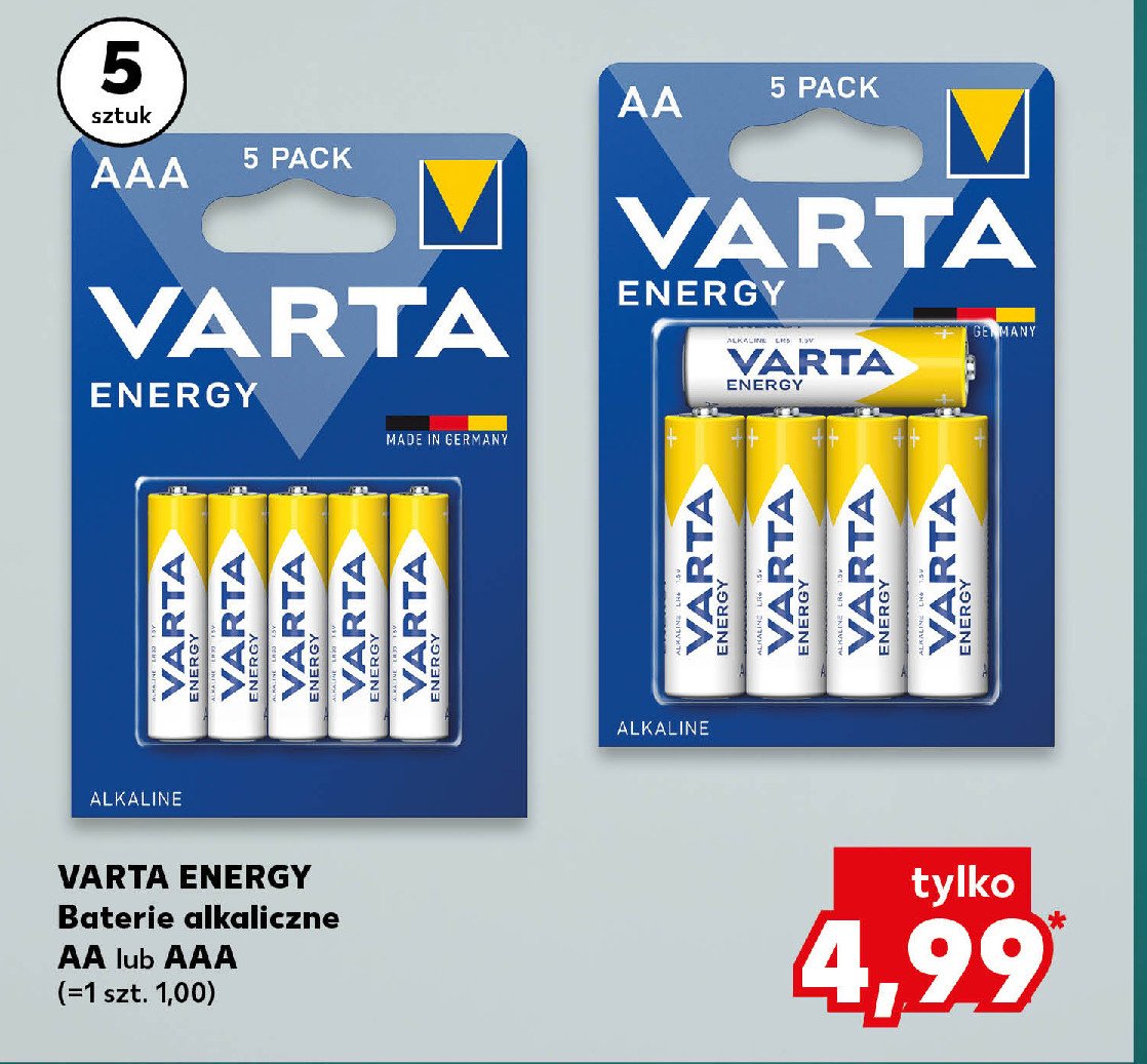 Baterie aa Varta promocja