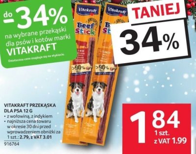 Vitakraft przekąska dla psa 12 g promocja w Selgros