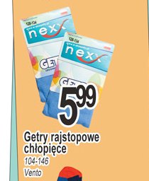 Gerty rajstopowe ch艂opi臋ce 104-146 NEXX promocja