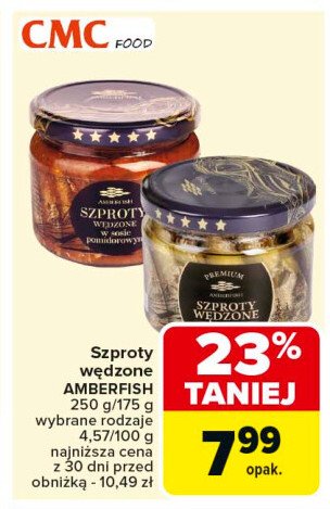 Szproty wędzone na drewnie bukowym Amberfish promocja