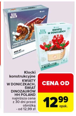 Klocki konstrukcyjne dinozaur promocja