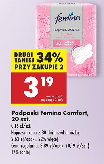 Podpaski Femina normal comfort promocja