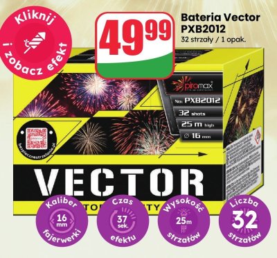 Bateria fajerwerki Vector PXB2012 promocja w Dino