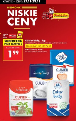 Cukier biały Sweet Family, 1 kg promocja w Biedronka