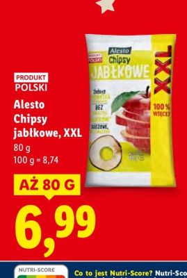 Chipsy Alesto Chipsy jabłkowe, XXL promocja w Lidl