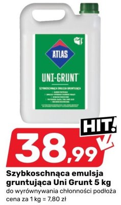 Szybkoschnąca emulsja gruntująca Uni Grunt 5 kg promocja w Bricomarche