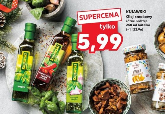 Olej bazylia Kujawski ze smakiem Kujawski kruszwica promocja w Kaufland