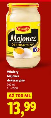 Majonez dekoracyjny  promocja w Lidl