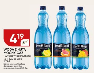 Woda z nutą Mocny Gaz Żywiec Zdrój promocja w Chata Polska