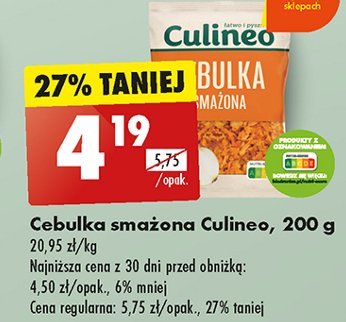 Cebulki zapiekane Culineo promocja