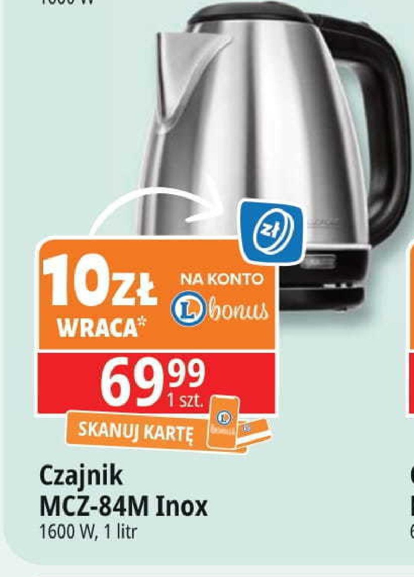 Czajnik bezprzewodowy mcz-84m inox Mpm product promocja