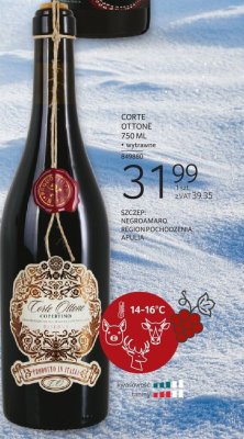 Wino czerwone CORTE OTTONE NEGROAMARO promocja w Selgros