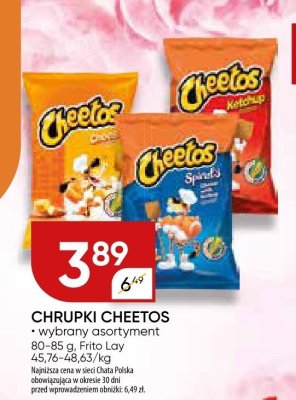 Chrupki Cheetos wybrany asortyment Frito Lay promocja w Chata Polska