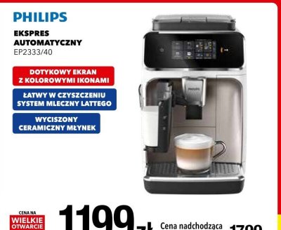 Ekspres automatyczny Philips EP2333/40 promocja w RTV EURO AGD