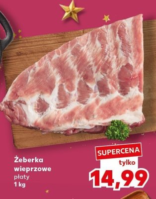 Żeberka wieprzowe plastry promocja w Kaufland