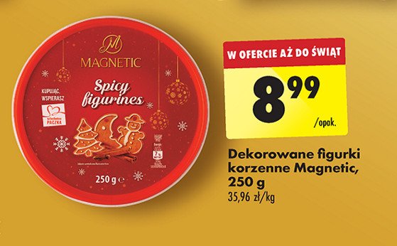 Ciastka figurki korzenne Magnetic promocja