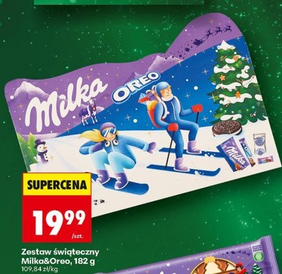 Zestaw świąteczny Milka&Oreo promocja w Biedronka