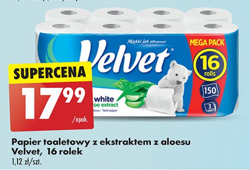 Papier toaletowy z aloesem Velvet promocja