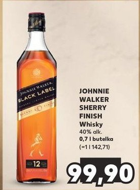 Whisky Johnnie walker black label sherry finish promocja