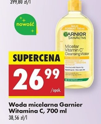 Woda micelarna z witaminą c Garnier skin active promocja