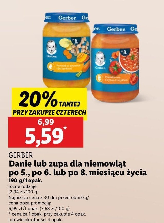 Kurczak w potrawce z jarzynami Gerber promocja