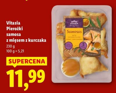 Pierożki samosa z mięsem z kurczaka  promocja w Lidl