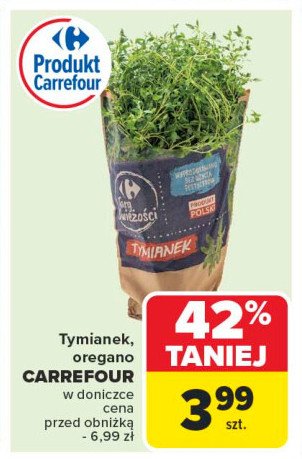 Tymianek Carrefour targ 艣wie偶o艣ci promocja