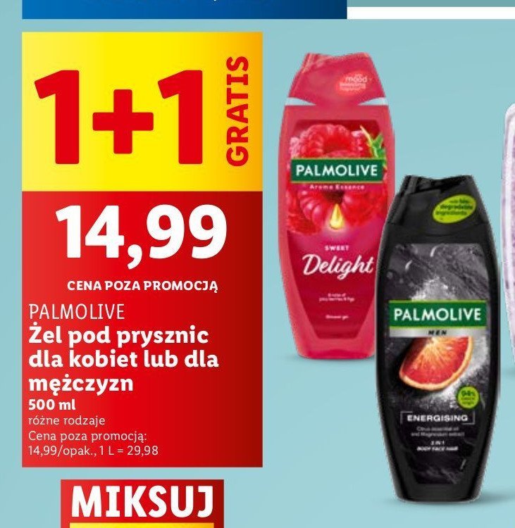 Żel pod prysznic delight Palmolive aroma essence promocja w Lidl