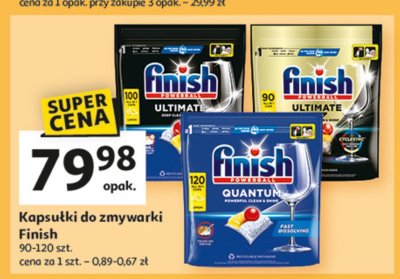 Tabletki do zmywarek lemon FINISH QUANTUM ULTIMATE promocja