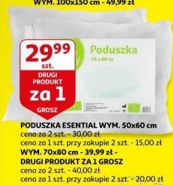 Poduszka essential 70 x 80 cm Auchan promocja