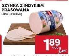 Szynka z indykiem prasowana Duda promocja w Stokrotka