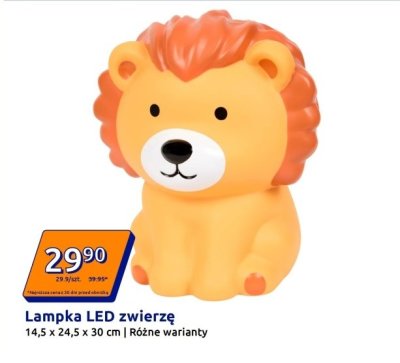 Lampka LED zwierzę lew promocja w Action