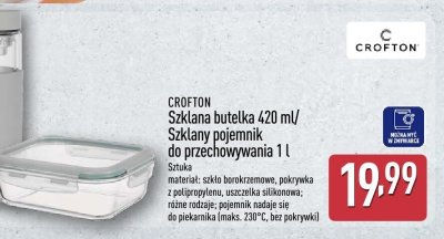 Szklany pojemnik do przechowywania 1 l promocja w Aldi