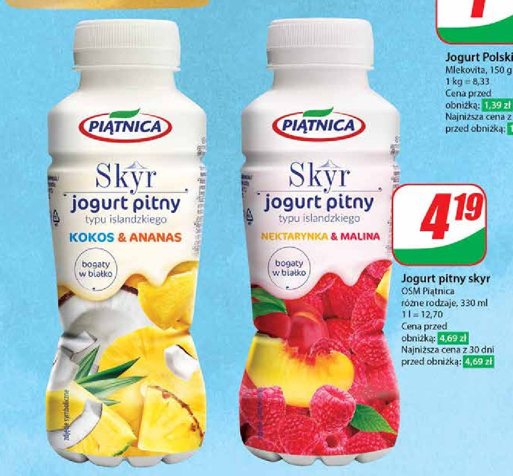 Jagurt kokos-ananas Piątnica skyr promocja