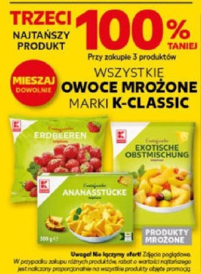 Owoce mrożone wszystkie rodzaje promocja w Kaufland