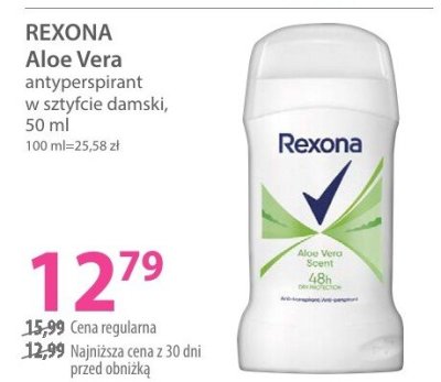 Antyperspirant Rexona aloe vera promocja w Hebe