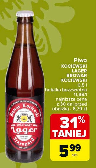 Piwo Kociewski lager promocja w Carrefour