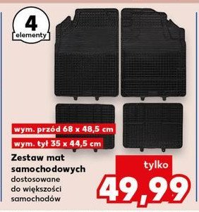 Dywaniki samochodowe promocja w Kaufland