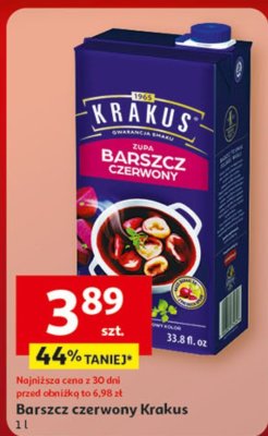 Barszcz czerwony Krakus 1 l promocja w Auchan