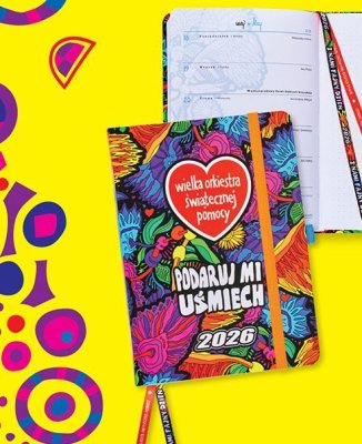 Kalendarz książkowy B6 WOŚP promocja w Biedronka