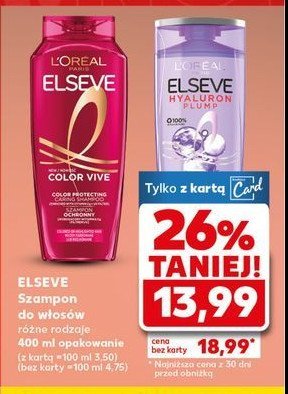 Szampon do włosów L'oreal elseve color-vive promocja w Auchan