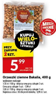 Orzeszki ziemne Bakalia, 400 g promocja w Twój Market
