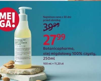 Olej migdałowy 100% czysty promocja w Rossmann