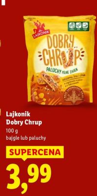Chipsy Lajkonik Dobry Chrup paluchy lub paluchy promocja w Lidl