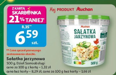 Sałatka jarzynowa Auchan promocja w Auchan