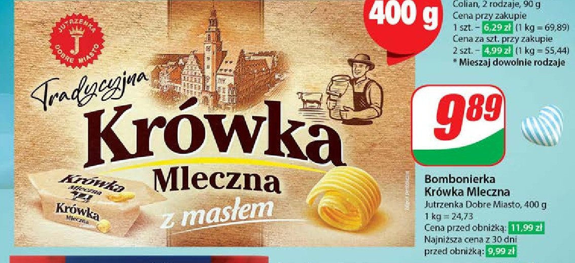 Krówki mleczne Jutrzenka dobre miasto promocja w Dino