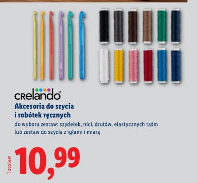 Akcesoria do szycia i robótek ręcznych crelando promocja w Lidl